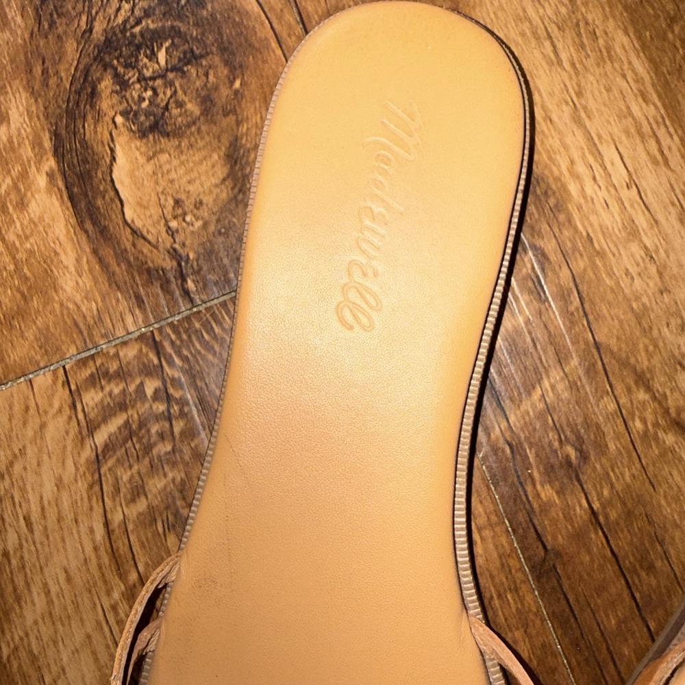 Madewell Traci Crisscross Straps Brown Slip On Sandals Women Size 8 - Picture 3 of 6